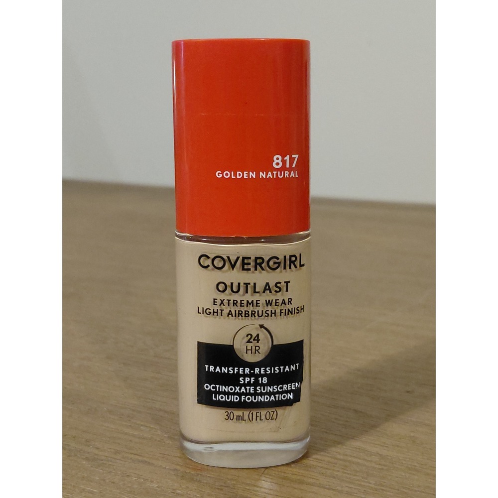 Covergirl Outlast Extreme Wear Liquid Foundation 817 Golden Natural SPF 18 1oz